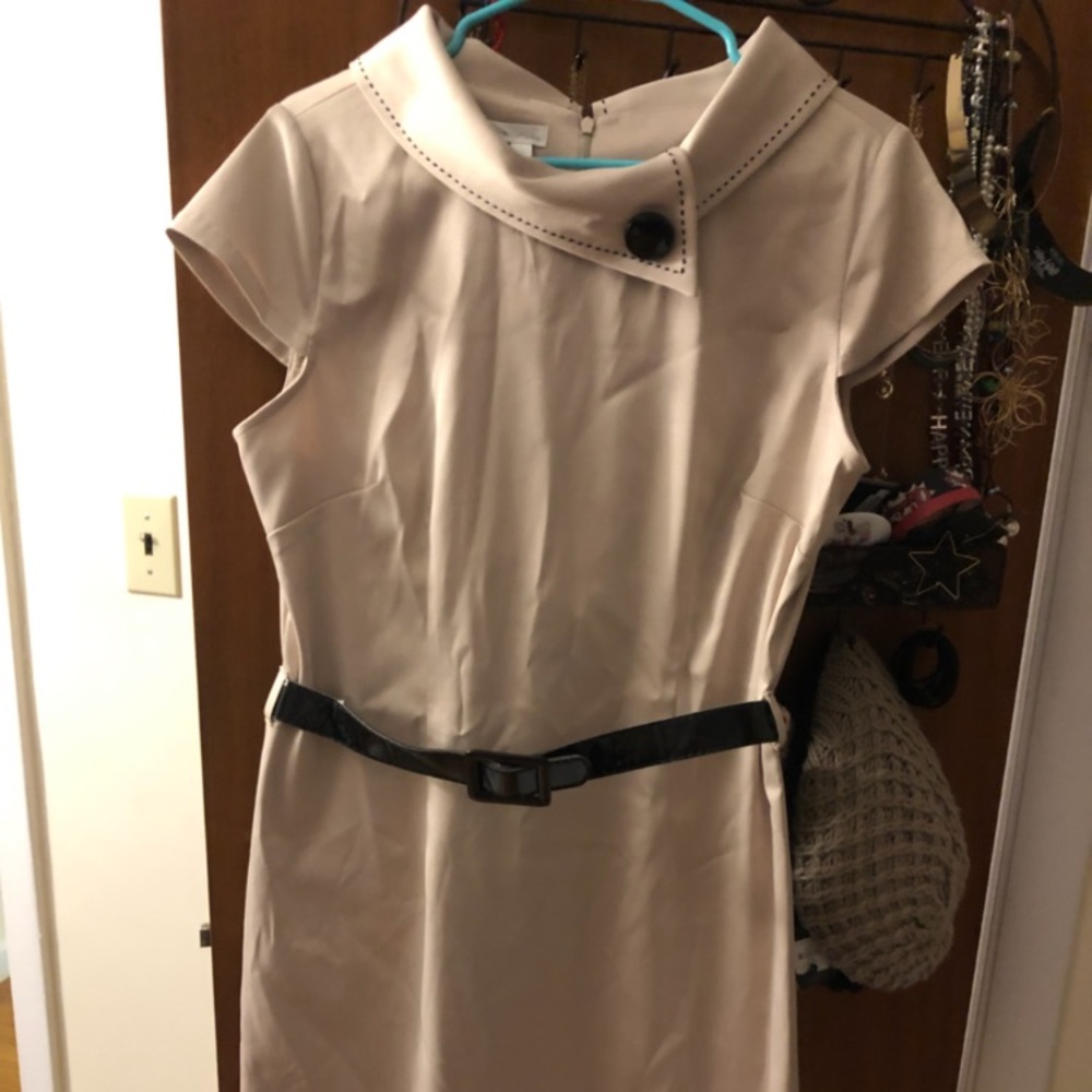 Cream Statement Dress